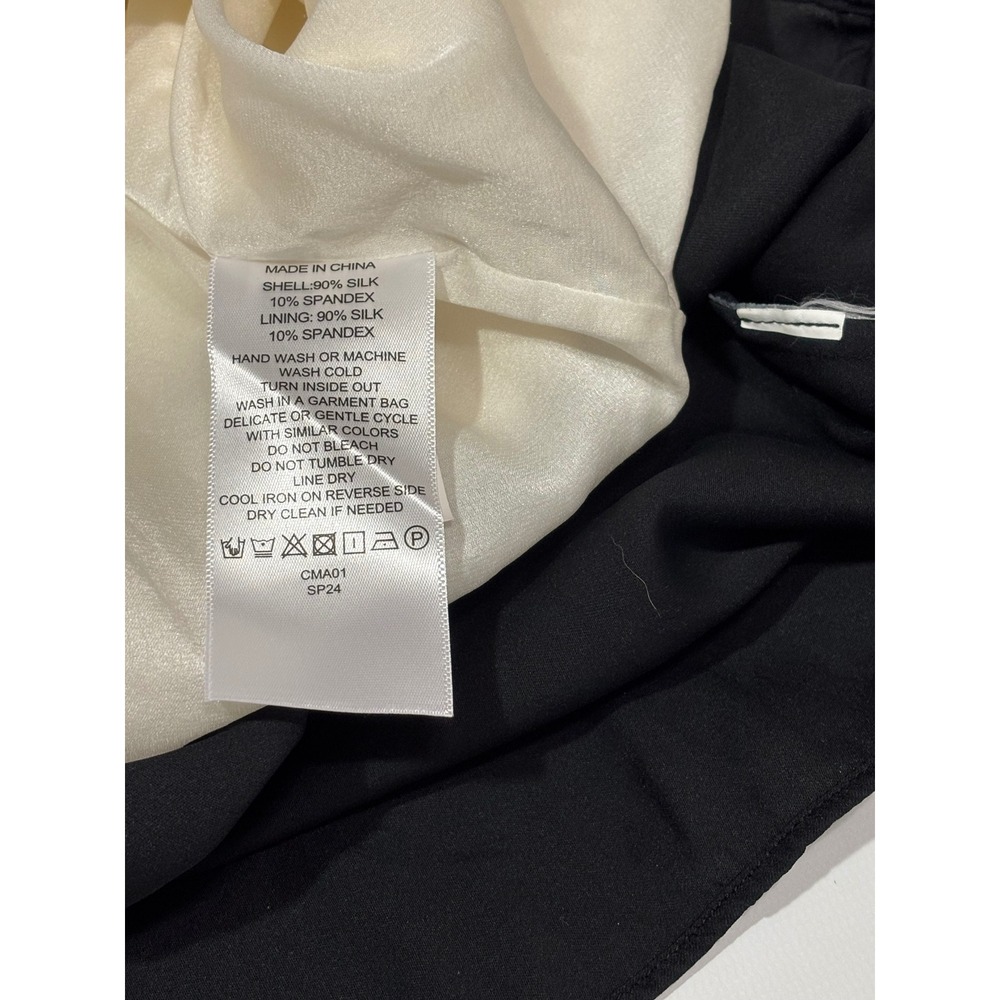 Quince Washable Silk Sleeveless Tank Bundle of 2  Black Ivory XL Quiet Luxury - Picture 7 of 12